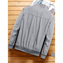 Men Teddy Lined Zip Up Jacket