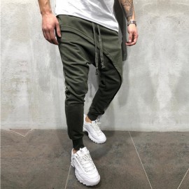 Men’s Joggers Pants Elastic Cotton Casual Tactical Pants Comfortable Breathable Drawstring Trousers Fitness Sport Cycling Hiking