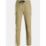 Camel Crown Mens Quick Dry Casual Stretch Drawstring Cargo Pants With Pocket