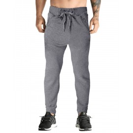 Men’s Jogging Bottoms Cotton Drawstring Pants Casual Sports Trousers Slim Trousers Outdoor Fitness Hiking