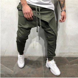 Men’s Joggers Pants Elastic Cotton Casual Tactical Pants Comfortable Breathable Drawstring Trousers Fitness Sport Cycling Hiking